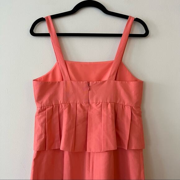 J. Crew Peplum Party Dress in Classic Faille Coral - Picture 6 of 7